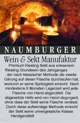 Riesling Sekt halbtrocken - Naumburger Wein- und Sektmanufaktur