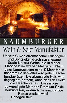 Cuv�e Ros� Sekt brut - Naumburger Wein- und Sektmanufaktur