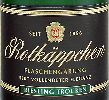 Rotk�ppchen Sekt Riesling trocken - Rotk�ppchen Sektkellerei