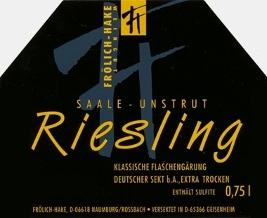 Riesling Sekt extra trocken - Weingut Fr�lich - Hake