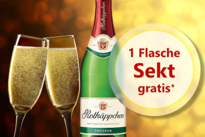1 Fl. Rotkäppchen Sekt gratis ab 49 Euro Bestellwert