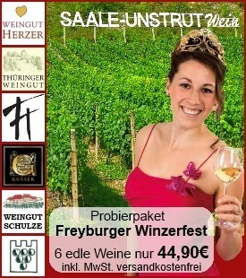 Saale Unstrut Wein - Probierpaket Winzerfest Freyburg 2013